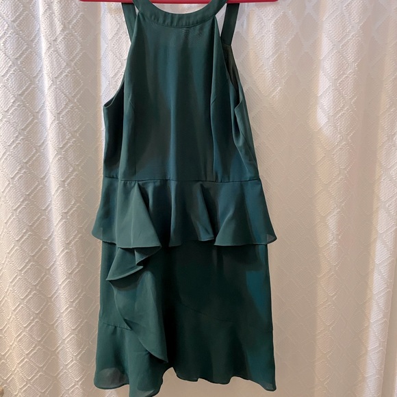 Green mini dress size M - Picture 3 of 4